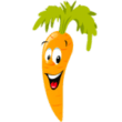Раскраска морковка