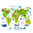 Раскраска Карта мира