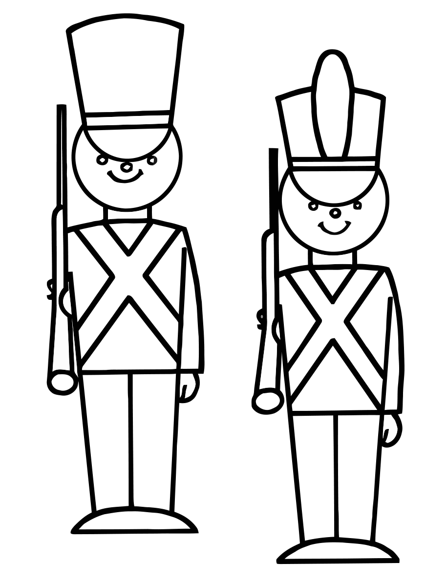 Раскраска солдатики для детей