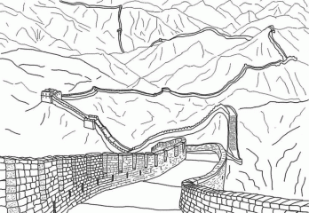 китайская стена в горах
