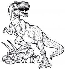 Тираннозавр и кости