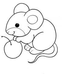 Мышонок Пик с яблоком