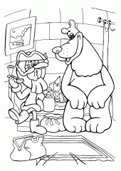 Мюнхгаузен разговаривает с медведем