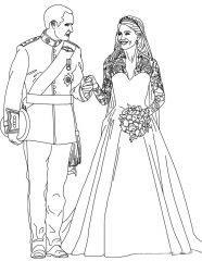 Счастливые невеста и жених