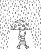 Девочка под дождем