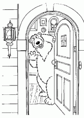 Дверь с медведем