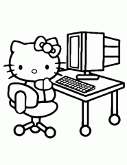 Компьютер и кошка