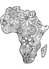 Африка с узором