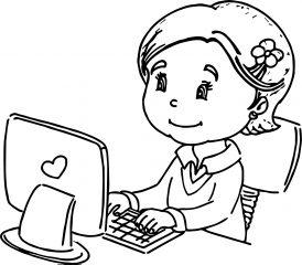 Девочка с компьютером