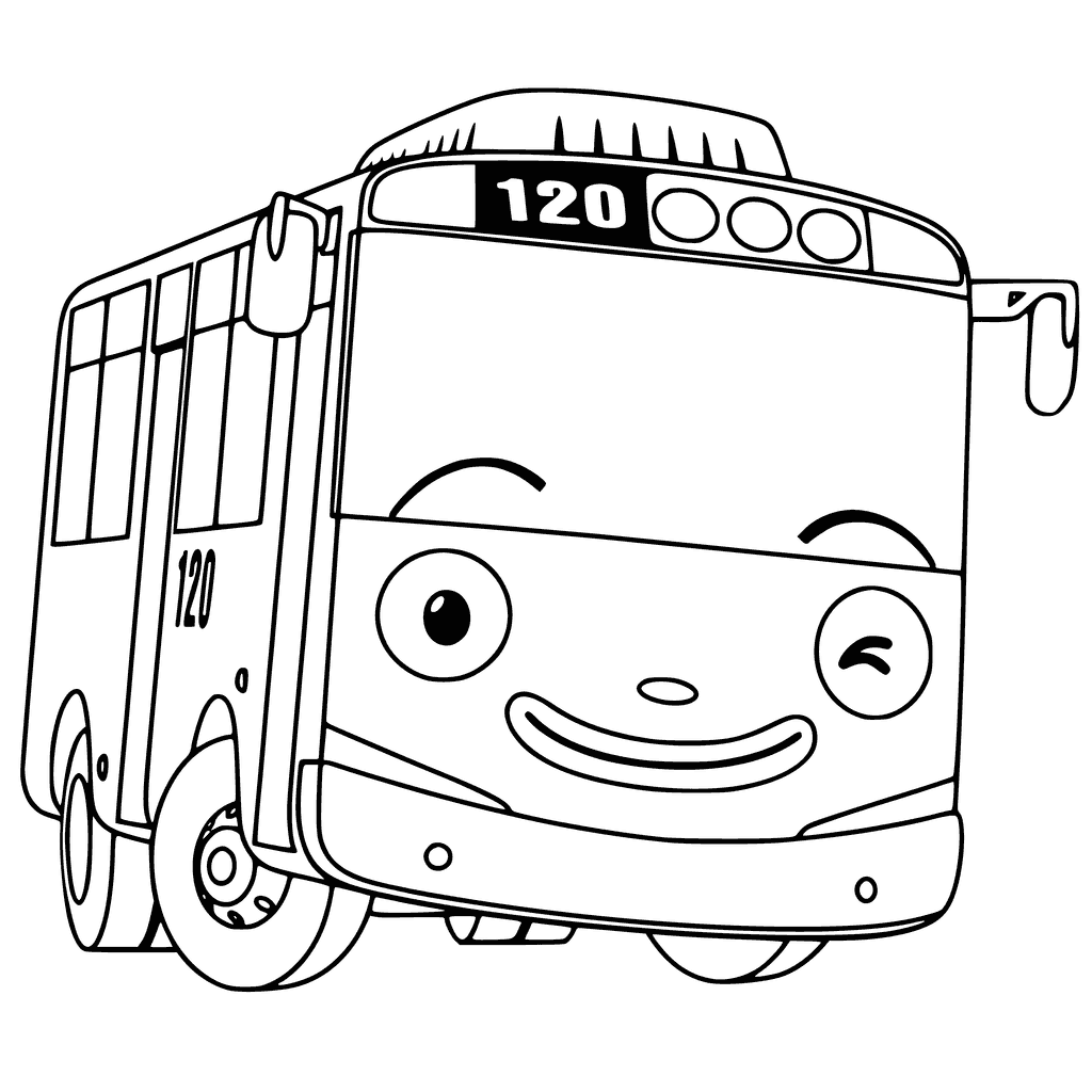 Мультик раскраска для детей Паровозик Шонни Учим цвета Автобус Мультики про паровозики
