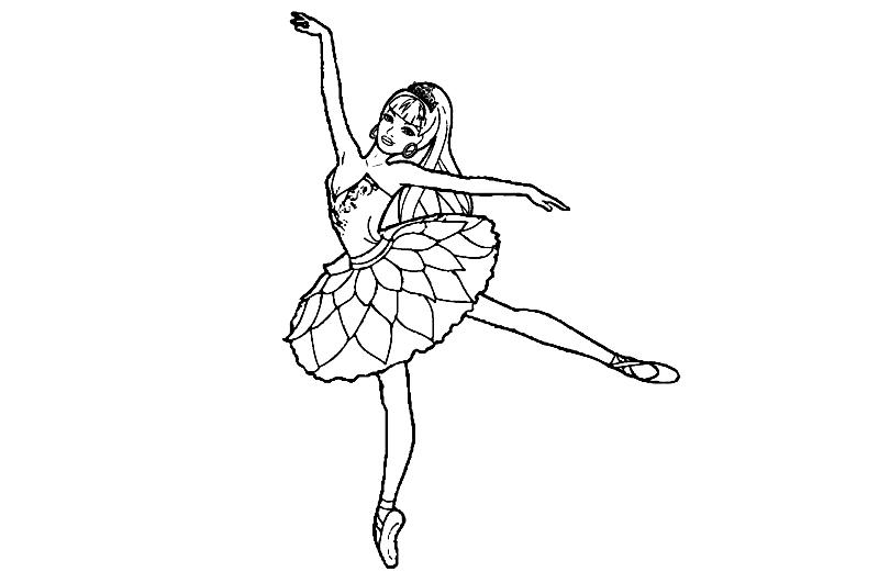 Раскраски Балерина. Скачать или распечатать бесплатно