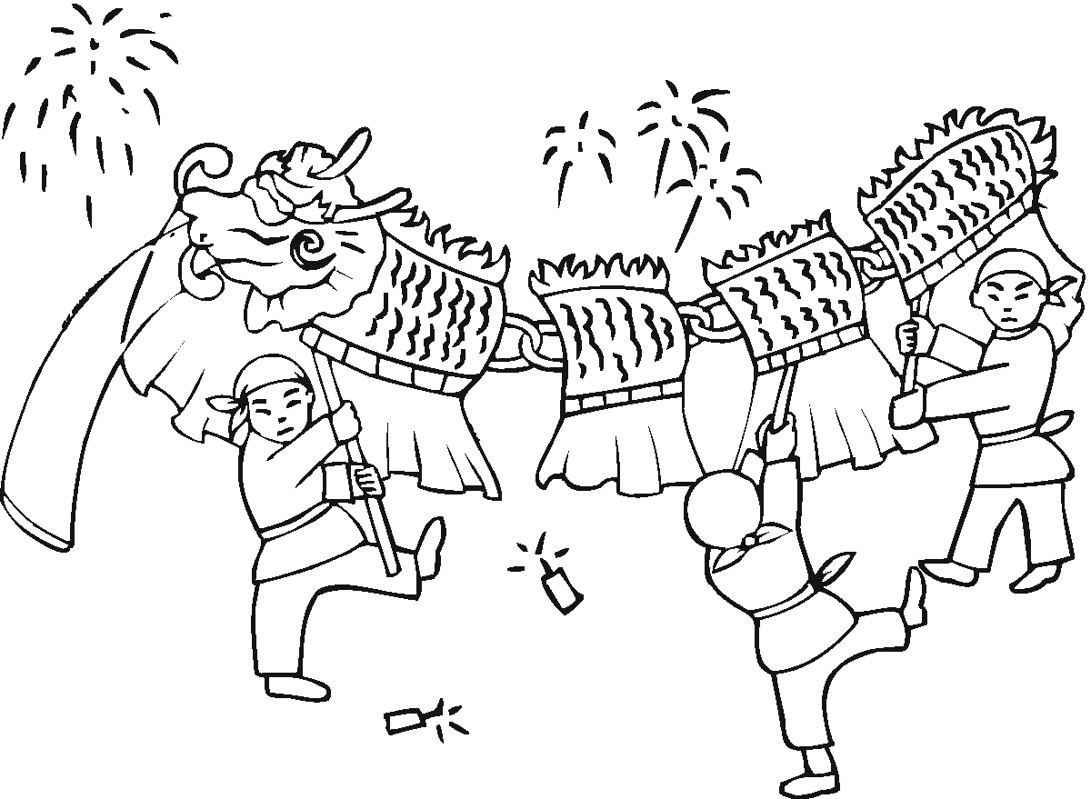 Рисунок китайского нового года