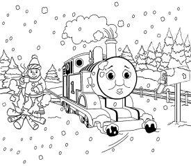 Паровозик Томас в снегу