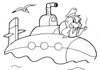 Подводная лодка с моржом