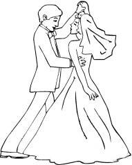 Невеста и жених в танце