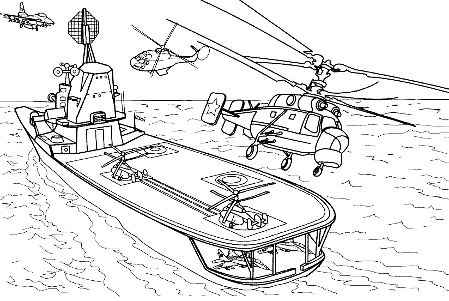 Рисунки военных кораблей для детей