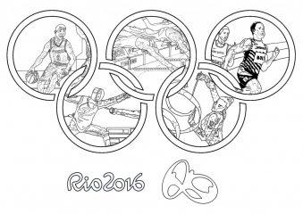 Олимпийские кольца Рио 2016