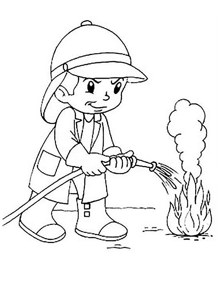 Рисунки в садик на тему «Пожарная безопасность» для детей: 100 картинок
