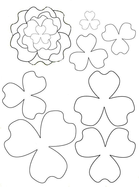 Шаблоны и трафарет цветов для вырезания из бумаги: скачать и распечатать А4