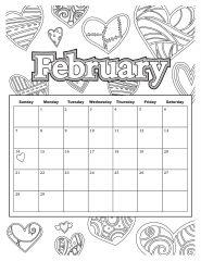 Календарь февраль