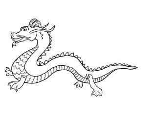 рисунок дракон