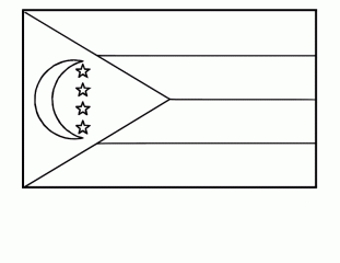 Флаг коморские острова