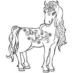 Лошадь с рисунком