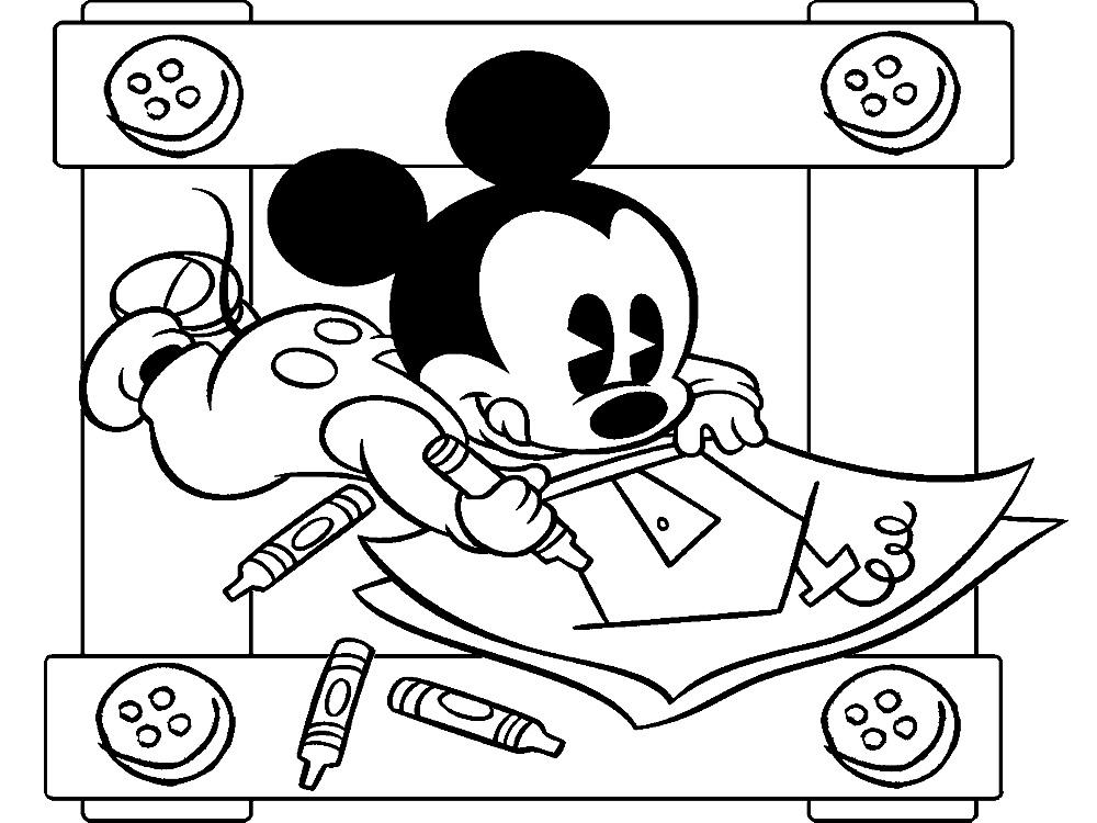 Раскраски Микки Маус и его друзья – Распечатать бесплатно для детей