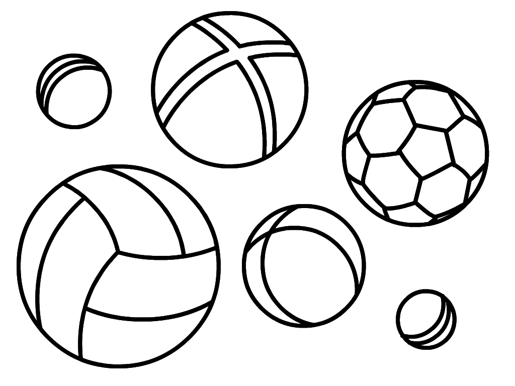 Раскраска мяч