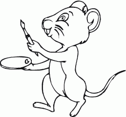 Рисующий мышонок