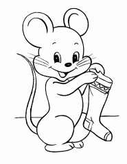 мышка с носком