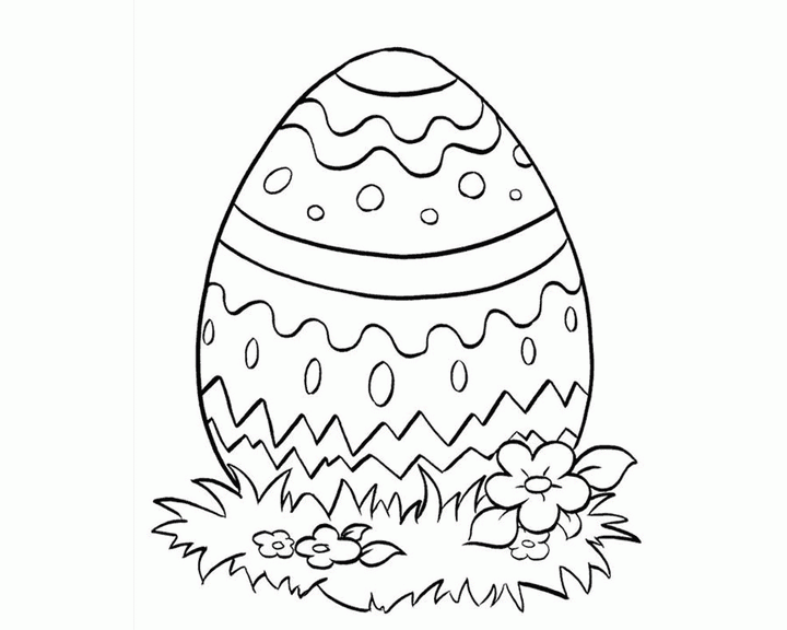 Пасхальное яйцо раскраска - 72 фото