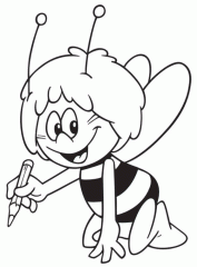 Пчелка рисует