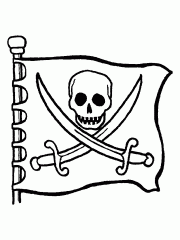 Флаг пиратов лего