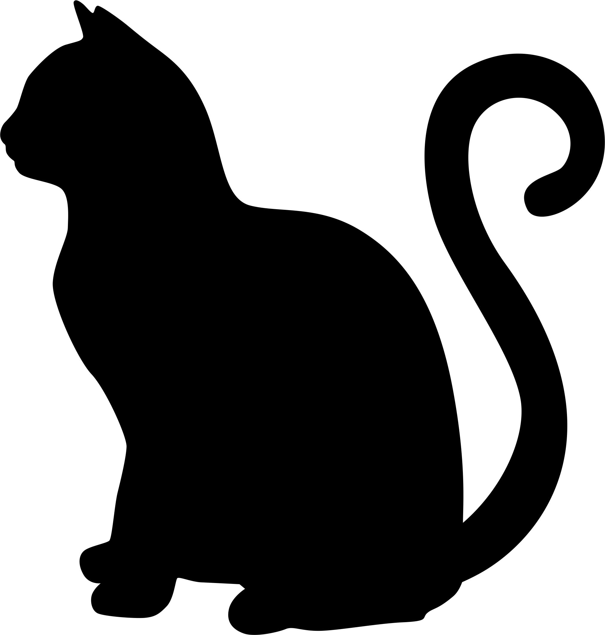 Трафареты котов и кошек