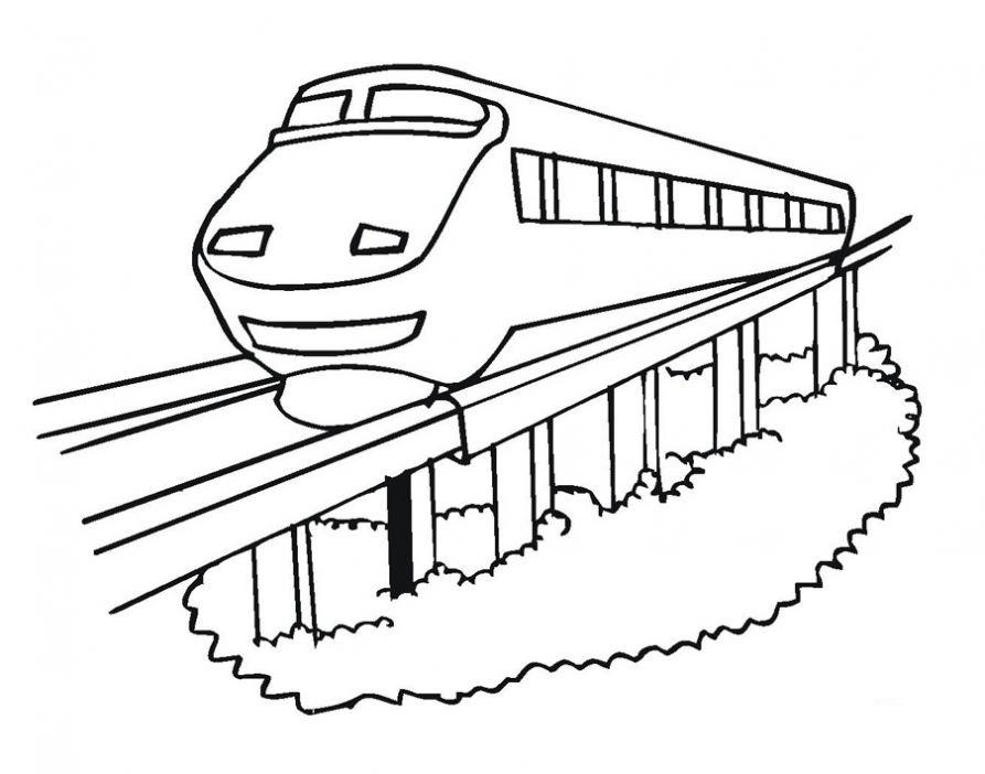 Раскраски поездов, паровозов и электричек