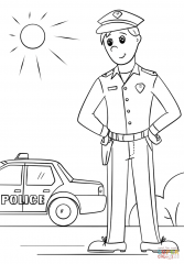 Полицейский на посту