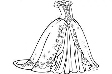Рисунок Платье принцессы