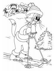 Леопольд на лыжах
