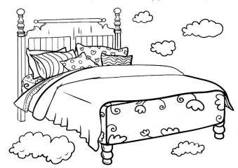Кровать в облаках