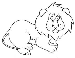 рисунок лев