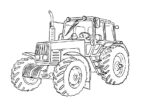 Трактор на ферме