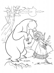 Мерида и медведь