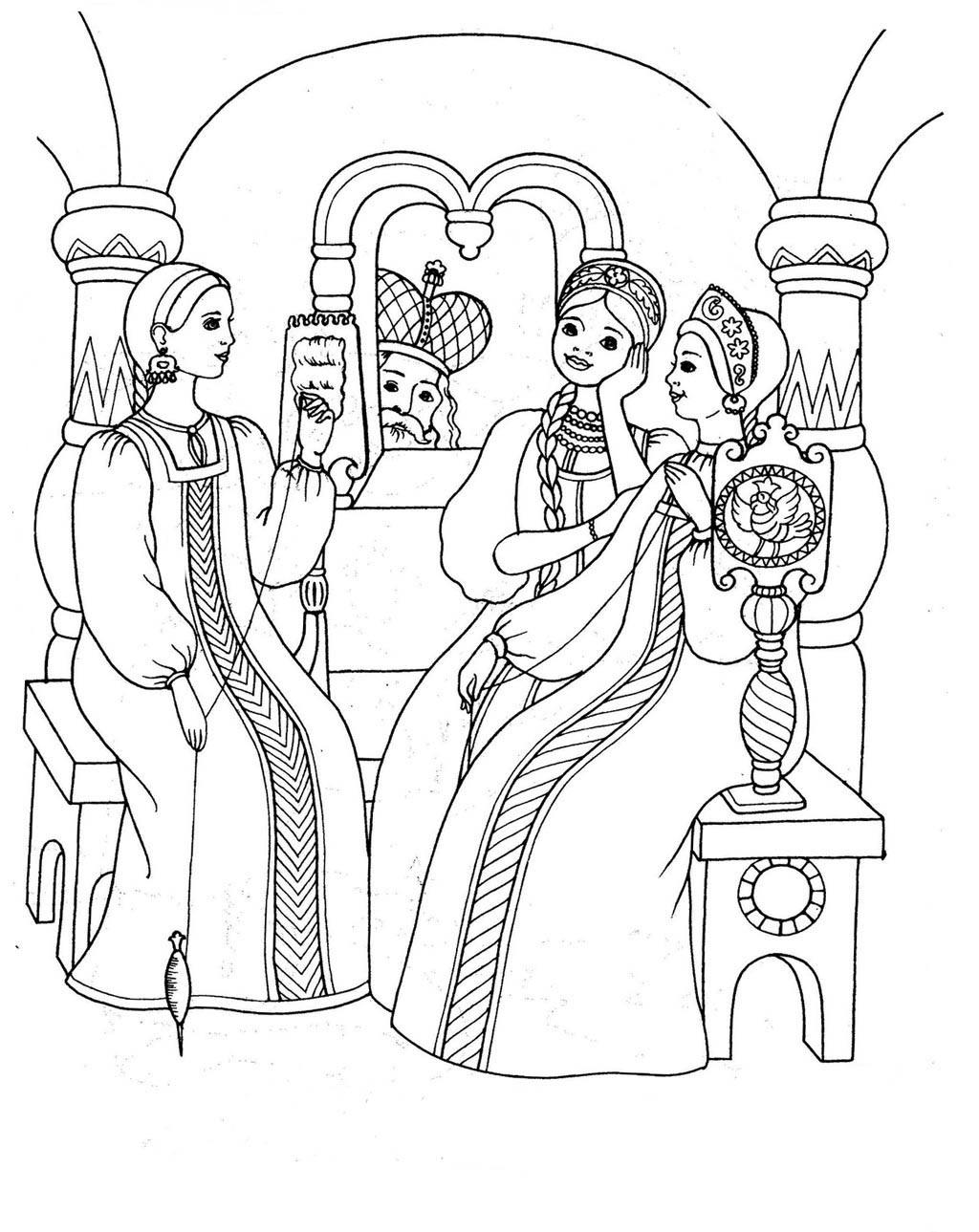 Иллюстрации к сказке о царе Салтане (60 картинок) 🔥 Прикольные картинки и юмор