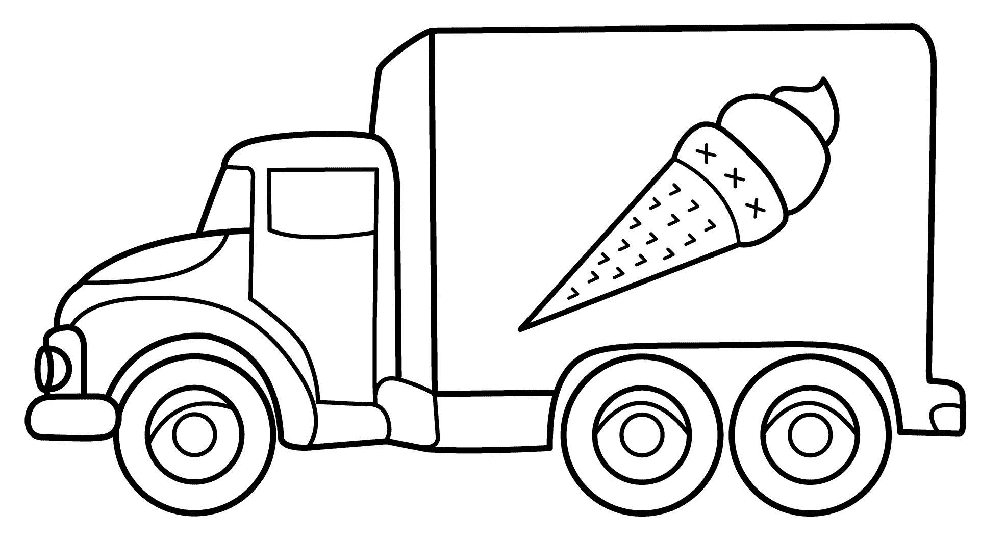 Раскраски грузовики и техника для детей