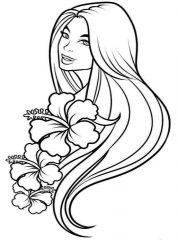 Девушка с лилиями