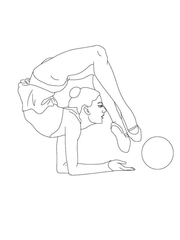 Рисунок гимнастики раскраска (39 фото) » рисунки для срисовки на l2luna.ru