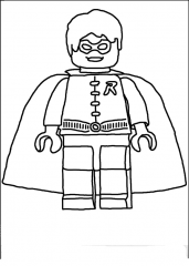 Раскраска LEGO Batman ROBIN