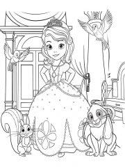 Принцесса София с животными
