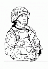 Девушка солдат